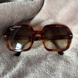 Ray-Ban Tortoise Square Sunglasses